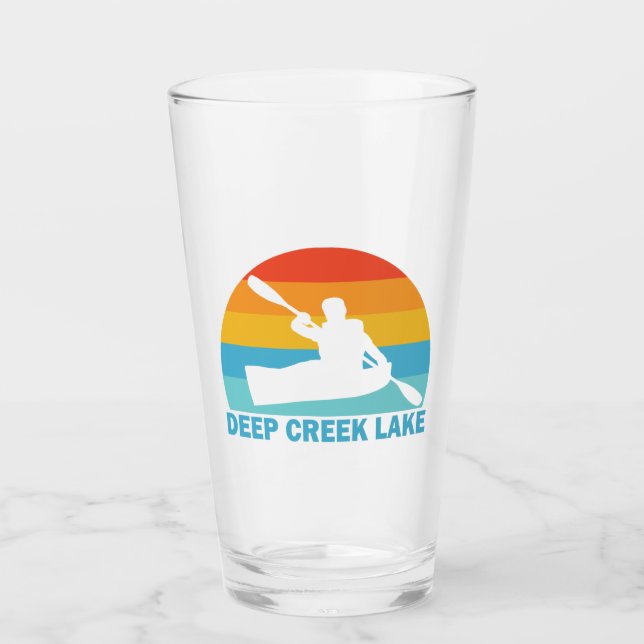 Deep Creek Lake Maryland Kayak Glas (Vorderseite)