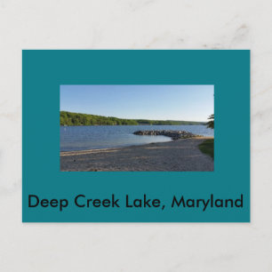 Deep Creek Lake Maryland Postkarte