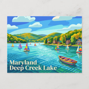 Deep Creek Lake Maryland Postkarte