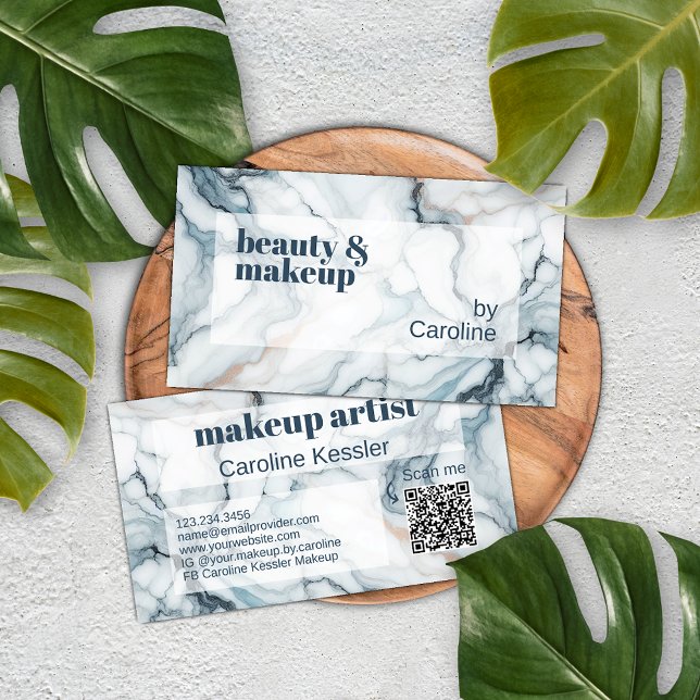 Deep Dark Aquamarin Blue Gray Rose Gold Marmormust Visitenkarte (Von Creator hochgeladen)