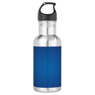 Deep Dark Blue Grainy Vignette Edelstahlflasche