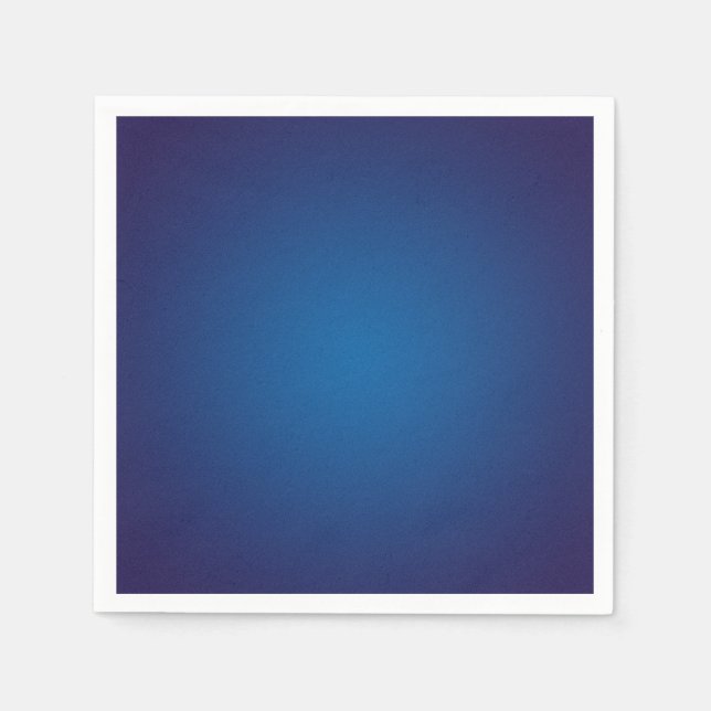 Deep Dark Blue Grainy Vignette Serviette (Vorderseite)