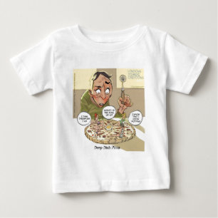 Deep Dish Pizza Lustige Philosophische Baby T-shirt