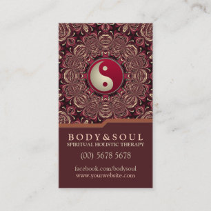 Deep Earth Holistic Therapy New Age Business Cards Visitenkarte
