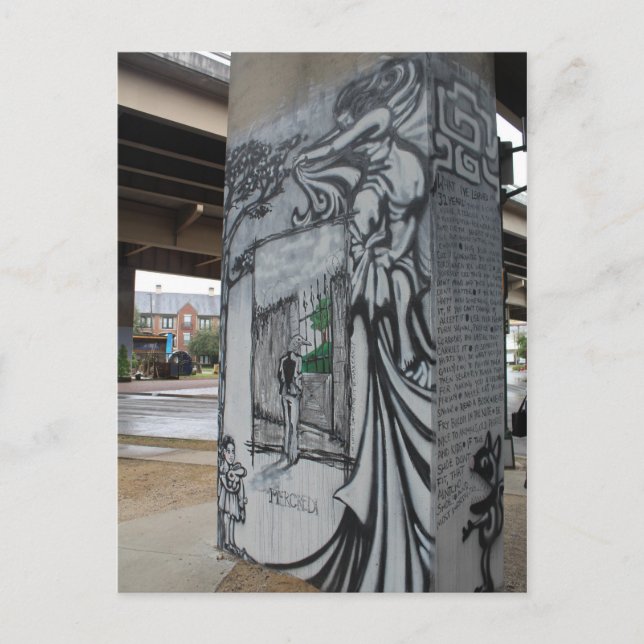 Deep Ellum Graffiti Artwork # 37 Postkarte (Vorderseite)