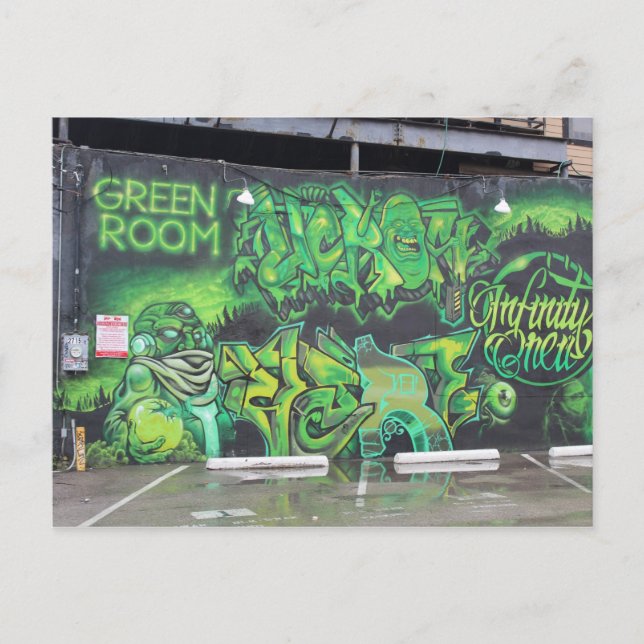 Deep Ellum Graffiti Artwork # 54 Postkarte (Vorderseite)