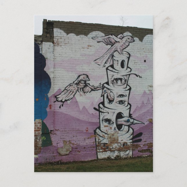 Deep Ellum Graffiti Artwork # 67 Postkarte (Vorderseite)