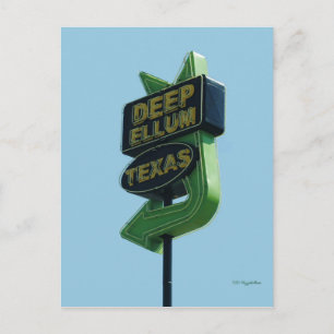 DEEP ELLUM Texas Postcard Postkarte