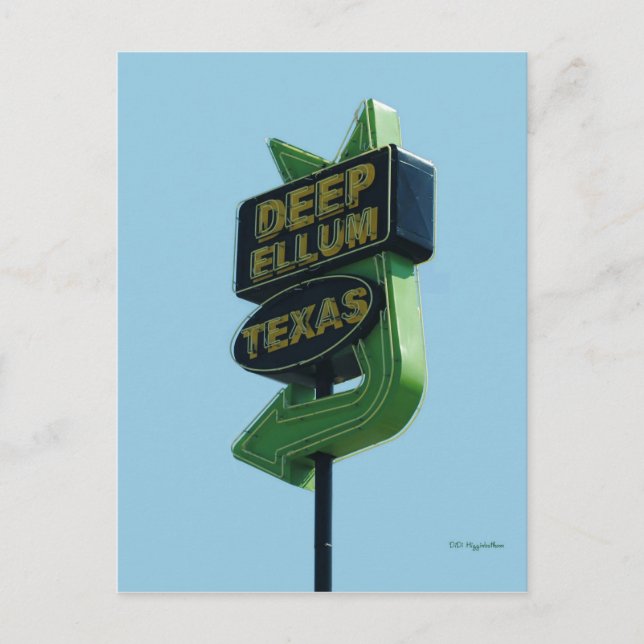 DEEP ELLUM Texas Postcard Postkarte (Vorderseite)