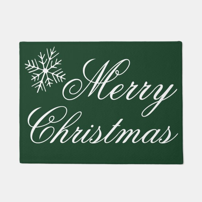 Deep Emerald Christmas Doormat Fußmatte (Vorderseite)