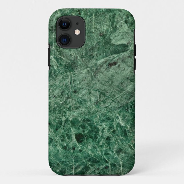 Deep Emerald Green Marble Stone Elegant, elegant Case-Mate iPhone Hülle (Rückseite)