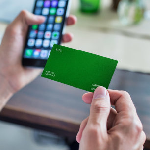 Deep Emerald Green Visitenkarte