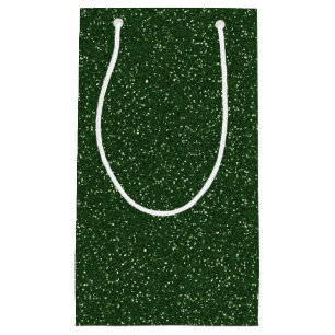 Deep Forest Green Sparkle Glitzer Geschenktasche Kleine Geschenktüte