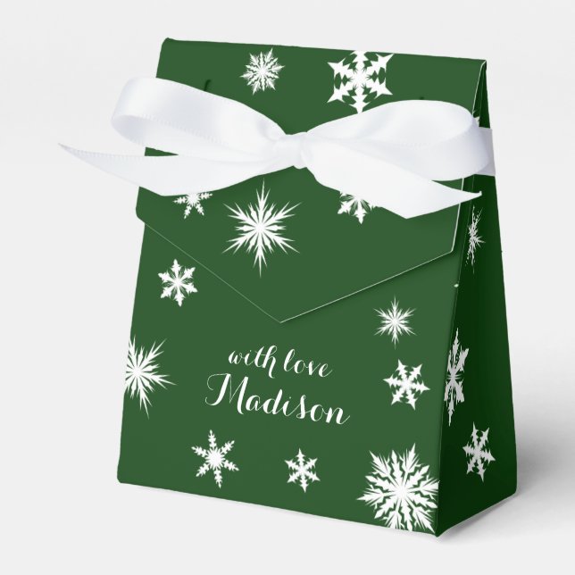 Deep Green Holiday Geschenkboxen Geschenkschachtel (Vorderseite)
