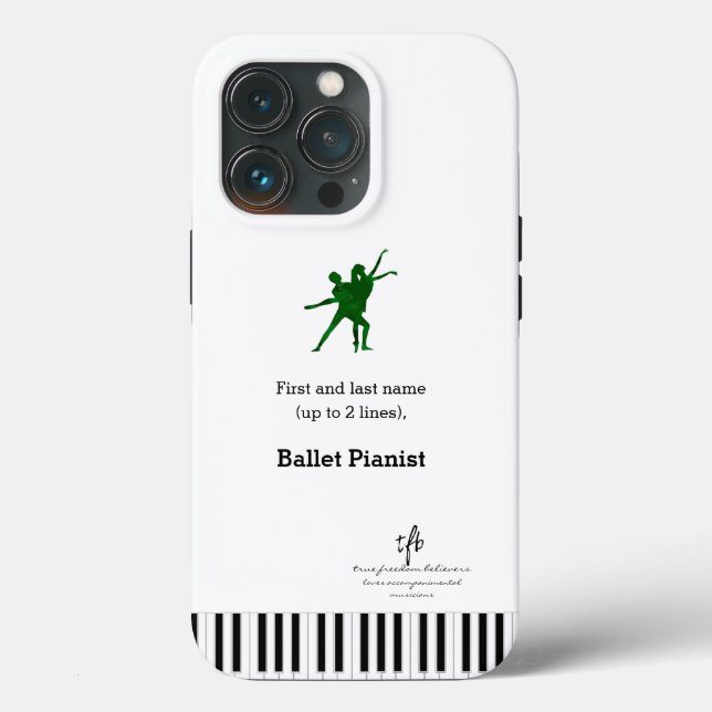 Deep Green I PDD Ballet Pianist Case-Mate iPhone Hülle (Rückseite)