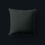 Deep Green Solid Plain Color Kissen<br><div class="desc">Abstract Deep Green Solid Plain Color. Minimalist royal modern style color. 
Work with formal/ informal occasions. Simple,  beautiful with an elegant touch, 
Hex# 09120F

Design Note: For custom requests,  message me at daed.halabi@gmail.com. 😊</div>