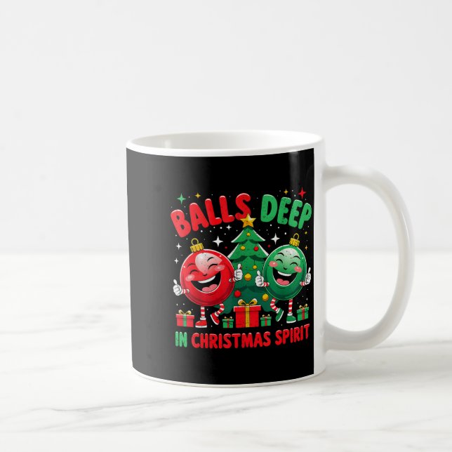 Deep In Christmas Srit Funny Ornament  Kaffeetasse (Rechts)