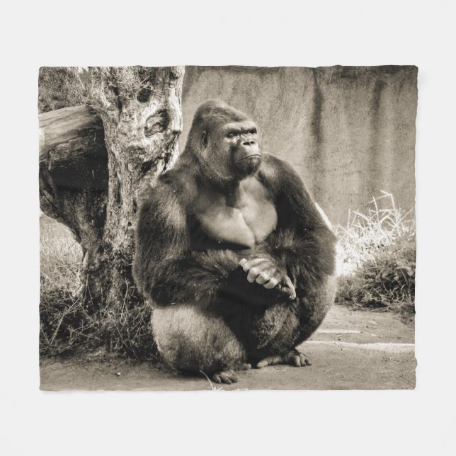 DEEP IN DAUGHT Fleece Blanket (Vorderseite (Horizontal))