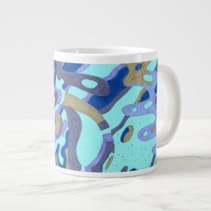 "Deep is the Ocean" Original Abstrakt Jumbo-Tasse