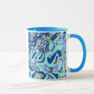 "Deep is the Ocean" originales abstrakt Tasse