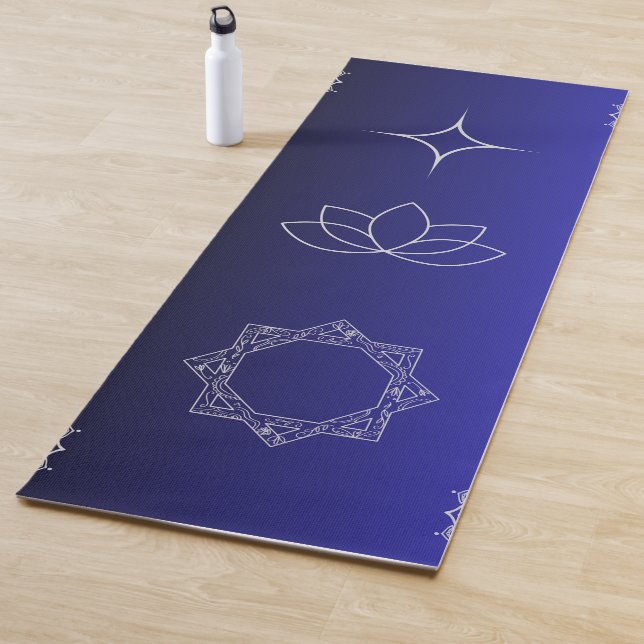 Deep Lila Lotus Chakra Esoteric Symbol Yogamatte (Beispiel)