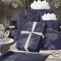 Deep Lila Ombre Modernes Vintages Floral