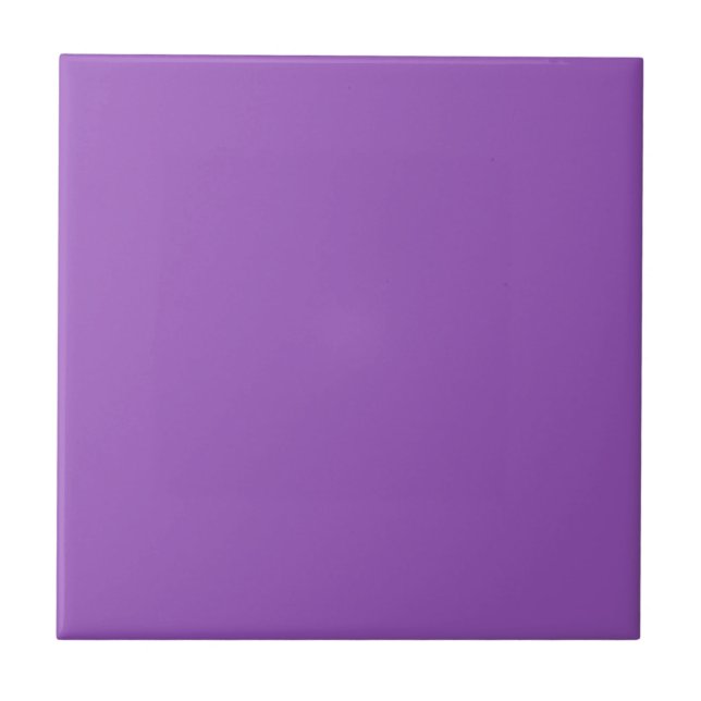 Deep Lilac Solid Color Fliese (Vorderseite)
