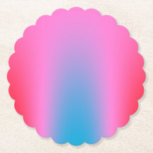 Deep Magenta Pink bis Rot & Blau Auric Ombre