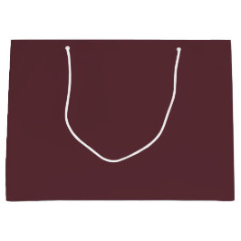 Deep Maroon Solid Color Große Geschenktüte