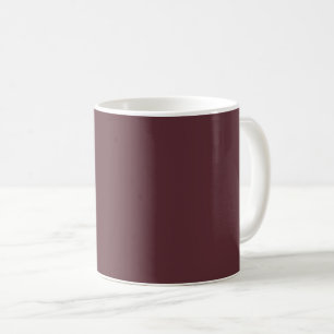 Deep Maroon Solid Color Kaffeetasse