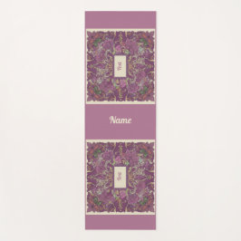 Deep Mauve Floral Sacred Space Yoga Mat Yogamatte