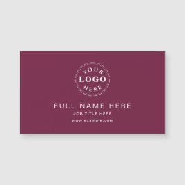 Deep Mulberry Clean Design Magnetic Business Card Magnetkarte