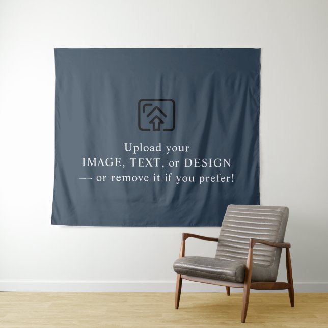 Deep Navy Blue Tapestes - Machen Sie es heute zu s Wandteppich (Beispiel (Horizontal))
