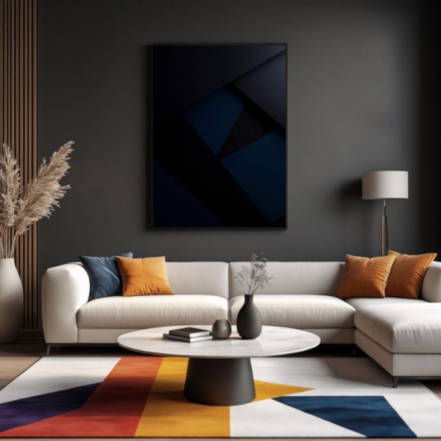 Deep Night Geometry Leinwanddruck (Von Creator hochgeladen)