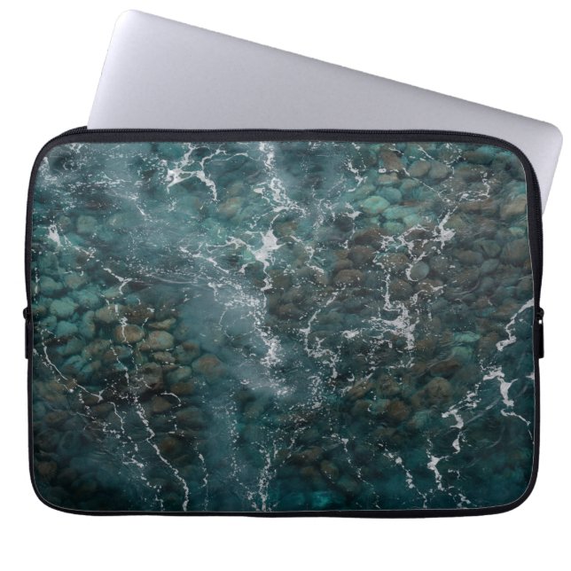 Deep Ocean Rock Texture Laptopschutzhülle (Vorderseite)