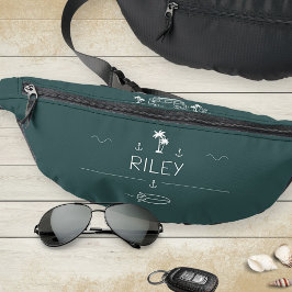 Deep Ocean Vintage Van Surfer Crew Minimalist Bauchtasche