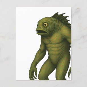 Deep One - Vom kosmischen Bestiar Innsmouth Feiertagspostkarte
