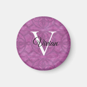 Deep Orchid Lila Watercolor Magnet