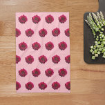 Deep Pink Dahlia Blume Nahtloses Muster auf Geschirrtuch<br><div class="desc">Nahtlose Muster von tiefrosa Dahlia Blume auf Küchentüchern bedruckt. Blumenmuster Küchenhandtuch für Liebhaber von Blume oder Natur.</div>