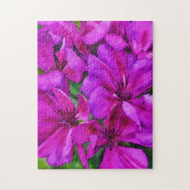 Deep Pink Garden Blume Puzzle (Vertikal)