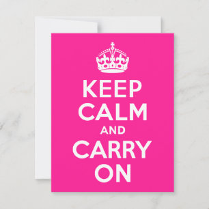 Deep Pink halten Sie sich ruhig und fahren fort