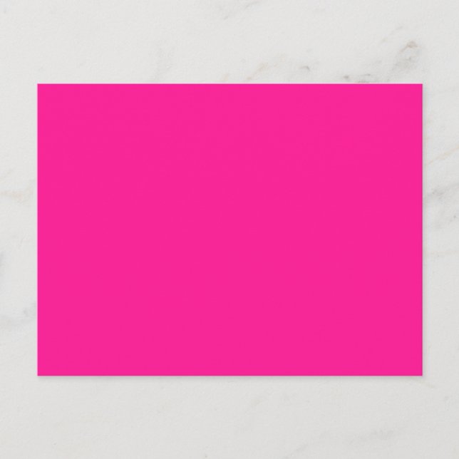 Deep Pink Postkarte (Vorderseite)