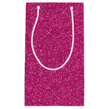 Deep Pink Sparkle Glitzer Geschenktasche