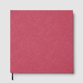 Deep pink textured swirling pattern gästebuch