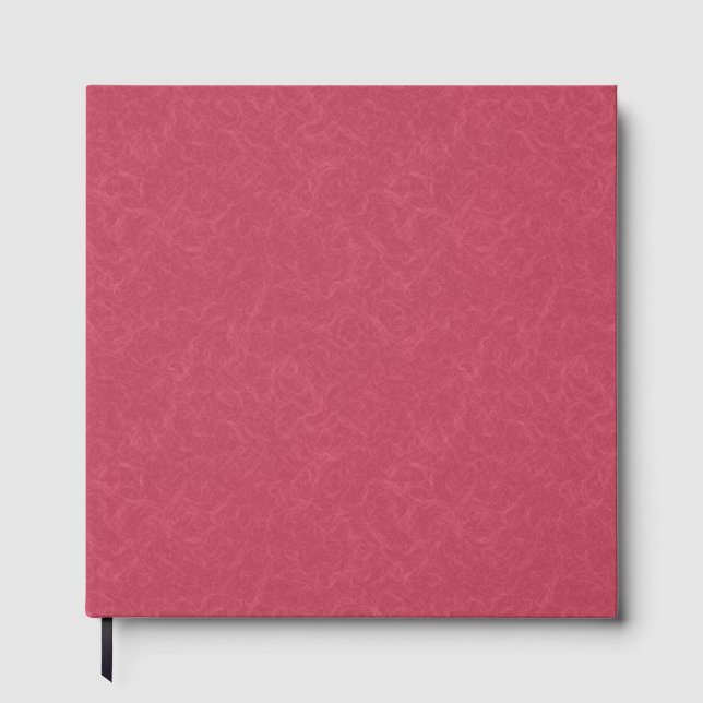 Deep pink  textured swirling  pattern gästebuch (Vorderseite)