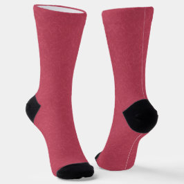 Deep pink textured swirling pattern socken