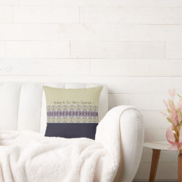 Deep Plum Pink Beige und Light Gray Moderne Kissen