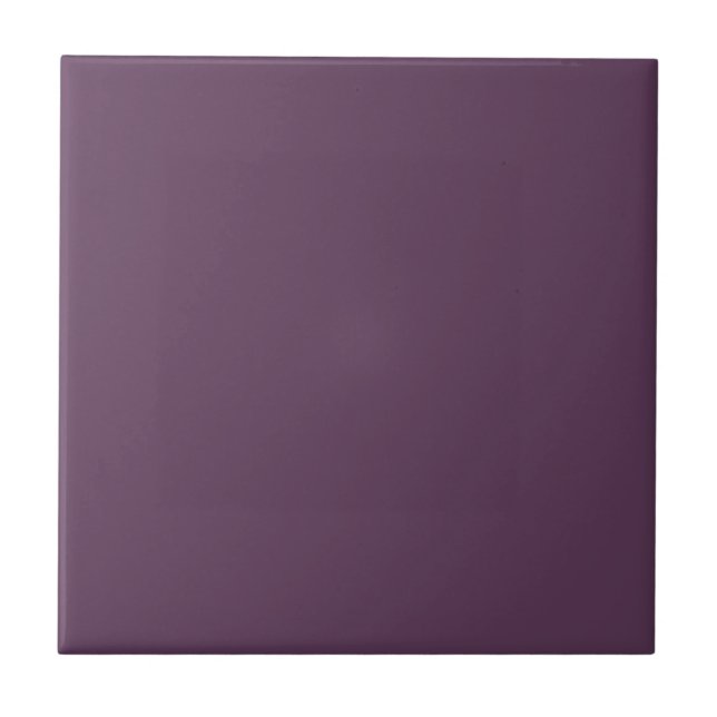Deep Plum Solid Color  Fliese (Vorderseite)