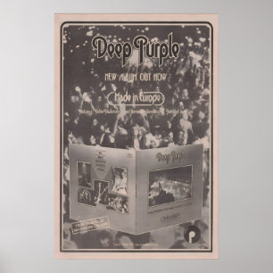 DEEP PURPLE Poster - 1976 original NME - Hergestel