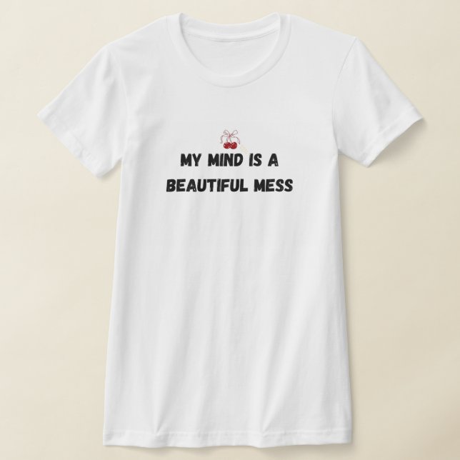 Deep Quote T‑Shirt for Women – Minimal Typography  T-Shirt (Ablage )